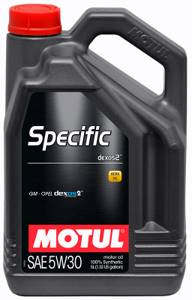 MOTUL SPECIFIC DEXOS2 5w30 5л., спец. для GM, OPEL, SAAB синтетика, масло моторное